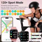 Smart Watches for Women, 1.83" HD Fitness Tracker (Answer/Make Calls), 120+ Sport Modes with Heart Rate/Sleep Monitor, IP68 Waterproof, Fitness Watch for iOS Android, Pink - Image 4