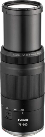 Canon RF 75-300mm F4-5.6 Telephoto Zoom Long-Range Autofocus Lens for EOS R Mirrorless Cameras + 58mm 3 Piece Filter Kit + Large Lens Bag + Cap Keeper + Cleaning Kit (Renewed) - Image 3