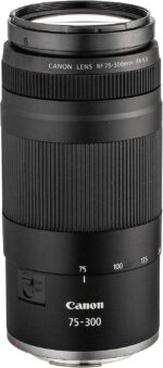 Canon RF 75-300mm F4-5.6 Telephoto Zoom Long-Range Autofocus Lens for EOS R Mirrorless Cameras + 58mm 3 Piece Filter Kit + Large Lens Bag + Cap Keeper + Cleaning Kit (Renewed) - Image 4
