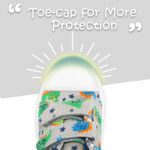 K KomForme Toddler Boys & Girls Shoes Kids Canvas Sneakers with Cartoon Dual Hook and Loops - Image 5