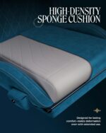 GTPLAYER Gaming Chair with Speakers, Video Game Chairs with Footrest, PC Gamer Chairs for Adults - Padded High Back Ergonomic Reclining Silla Gamer, Linkage Armrest, Ace Pro, Blue (Velvet) - Image 8