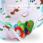 Accmor 4 Pack Long Sleeve Bibs, Baby Smock Waterproof Sleeved Bib Smock for Baby Toddler 6-36 Months - Image 5