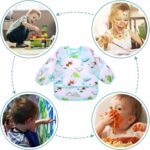 Accmor 4 Pack Long Sleeve Bibs, Baby Smock Waterproof Sleeved Bib Smock for Baby Toddler 6-36 Months - Image 7