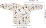 Accmor 4 Pack Long Sleeve Bibs, Baby Smock Waterproof Sleeved Bib Smock for Baby Toddler 6-36 Months - Image 8