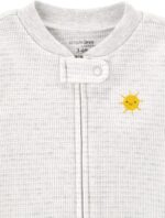 Simple Joys by Carter's unisex-baby 2-way Zip Thermal Footed Sleep and Play, Pack of 2 - Image 3