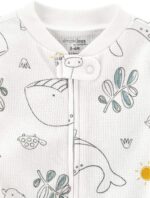 Simple Joys by Carter's unisex-baby 2-way Zip Thermal Footed Sleep and Play, Pack of 2 - Image 4