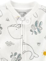 Simple Joys by Carter's unisex-baby 2-way Zip Thermal Footed Sleep and Play, Pack of 2 - Image 6
