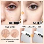 Mushroom Head Air Cushion CC Cream,Full Coverage Mushroom Head Liquid Foundation BB Cream Face Makeup,Oil Control Long Lasting Moisturizing Matte Concealer,Even Skin Tone（Ivory） - Image 5