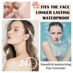 Mushroom Head Air Cushion CC Cream,Full Coverage Mushroom Head Liquid Foundation BB Cream Face Makeup,Oil Control Long Lasting Moisturizing Matte Concealer,Even Skin Tone（Ivory） - Image 6