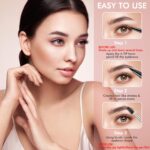 Eyebrow Pencil, 2-in-1 Waterproof Eyebrow Pen with 4 Tip Brow Pen and Ultra-Precise Brow Pencil, with Dual-ended Eyebrow Brush, Eyebrow Makeup for Natural Looking Eyebrows - Dark Brown - Image 8