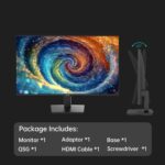 KTC 24 inch Monitor - 1080P Monitor, 100Hz FreeSync Gaming Moniter with HDR10,VESA Mountable, Adjustable Tilt, ZeroFrame Design, HDMI,VGA,Earphone Ports, PC Monitors for Office - Image 10