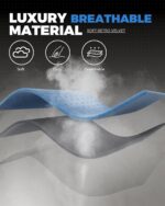 GTPLAYER Big & Tall Gaming Chair with Footrest – Extra Wide Ergonomic Reclining Chair for Adults, High-Back Silla Game with Spring Cushion & Linkage Armrest,Blue【Velvet】 - Image 9