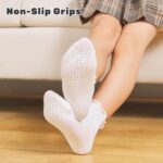 6 Pairs Toddler Ruffle Socks for Girls Baby Grip Socks Non Slip Socks Cute Grippy Frilly - Image 3