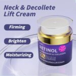 Neck Firming Cream with Retinol & Collagen – Tighten & Lift for Women & Men | Anti-Aging, Hydrating Day & Night Moisturizer (1.86 oz) - Image 3