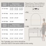 Large Black Arched Mirror, 30" x 40" Modern Brushed Metal Frame Arch Wall Decorative Mirror, Arched Top Bathroom Vanity Mirror for Living Room Bedroom Fireplace Mantel, Tempered Glass - Image 8