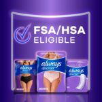 Always Discreet Adult Incontinence Overnight Underwear for Women, Small/Medium, Up to 100% Bladder Leak Protection, 14 Count - Image 9