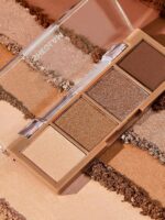 SHEGLAM Essential Eyeshadow Palette Square Eyeshadow Quad Matte, Shimmer, Metallic, Long Wearing-Veil - Image 3