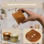Moonkie Silicone Baby Food Containers | 4 oz Baby Food Storage Jars with Airtight Lids | Reusable Baby Food Jars, Freezer,Microwave and Dishwasher Safe, Perfect for Infant & Toddler - Image 5