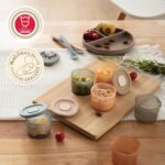 Moonkie Silicone Baby Food Containers | 4 oz Baby Food Storage Jars with Airtight Lids | Reusable Baby Food Jars, Freezer,Microwave and Dishwasher Safe, Perfect for Infant & Toddler - Image 8