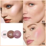 FOCALLURE 3PCS Cream Contour Stick - Highlighter Bronzer Blush Set for Face Sculpting, Non-Greasy Longwear Makeup, Easy to Blend with Natural Matte Finish,SET 7 - Image 5