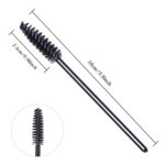 GUMIKE 100 Pcs Disposable Eyelash Mascara Brushes for Eye Lashes Extension Eyebrow and Makeup (Black) - Image 3
