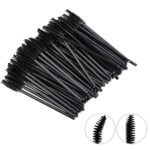 GUMIKE 100 Pcs Disposable Eyelash Mascara Brushes for Eye Lashes Extension Eyebrow and Makeup (Black) - Image 5