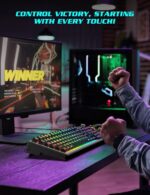 Gaming Keyboard and Mouse Combo - RGB Backlit 14 Lighting Effects, USB Wired Computer Keyboard, 26-Key Anti-Ghosting, Volume Wheel, Quiet Typing, Adjustable DPI Mouse for Gaming & Work, Trueque - Image 6