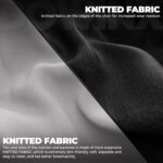 Dowinx Fabric Gaming Chair with Footrest, Big and Tall Gamer Chair with Lumbar Support, Wide Back Computer Chair for Heavy People, Grey - Image 8