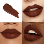 Dark Brown Lipstick Long Lasting, Matte Liquid Lipsticks for Women Non Transfer Smudgeproof Smooth and Easy to Appy Cruelty Free Lip Color, M50 Chocolate - Image 3