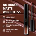 Dark Brown Lipstick Long Lasting, Matte Liquid Lipsticks for Women Non Transfer Smudgeproof Smooth and Easy to Appy Cruelty Free Lip Color, M50 Chocolate - Image 4