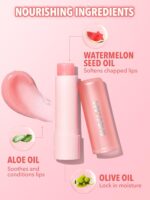 SHEGLAM Pout PHresh Color Changing Moisturizing Lipstick Tinted Lip Balm Magic Temperature Color Change Lipstick-Watermelon - Image 5
