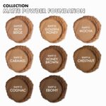 Ruby Kisses Matte Powder Foundation, Ebony, 8 Shades, Sponge & Mirror Included, Full Coverage, Versatile Pressed Powder Finisher - Image 8
