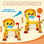 4 in 1 Toddler Basketball Hoop & Soccer Goal, Gift for Boys Girls 1 2 3 Years Old, Kids Sports Toys with Lights Sounds Music, Baby Toys for 12-18 Months, Christmas Birthday Gift for Age 1-3 - Image 6