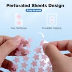 Pimple Patches for Face, Hydrocolloid Acne Patches, Cute Star Zit Covers, Colorful Spot Stickers with Tea Tree, Salicylic Acid & Cica Oil| 3 Sizes (10mm, 12mm & 14mm) |200 Count - Image 7