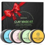 SHVYOG 4Pcs Face Mask Set - Turmeric Clay Mask, Vitamin C, Green Tea, Rose, Dead Sea Mud Mask, Skin Care Mask for Deep Cleansing, Refining Pores, Stocking Stuffers for Women, Gifts for Women- 240g - Image 10