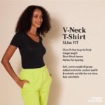 Amazon Essentials Womens Slim-Fit Short-Sleeve V-Neck T-Shirt - Image 3