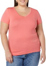 Amazon Essentials Womens Slim-Fit Short-Sleeve V-Neck T-Shirt - Image 7