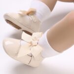 E-FAK Baby Girls Shoes Mary Jane Flats Shoes Anti-Slip Soft Rubber Sole Toddler First Walkers Princess Dress Shoes - Image 3