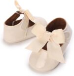 E-FAK Baby Girls Shoes Mary Jane Flats Shoes Anti-Slip Soft Rubber Sole Toddler First Walkers Princess Dress Shoes - Image 4