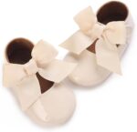 E-FAK Baby Girls Shoes Mary Jane Flats Shoes Anti-Slip Soft Rubber Sole Toddler First Walkers Princess Dress Shoes - Image 6