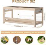 4x2x2 Reptile Enclosure 80 Gallon – Large Reptile Tank with Mesh Lid, Clear Acrylic Panels & Wood Frame – Habitat for Lizards, Snakes & Dragons - Image 3