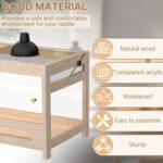 4x2x2 Reptile Enclosure 80 Gallon – Large Reptile Tank with Mesh Lid, Clear Acrylic Panels & Wood Frame – Habitat for Lizards, Snakes & Dragons - Image 7