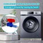 Washing Machine Pan,32''x32''x2.5'' Heavy Duty 304 Stainless Steel Washer Drain Pan,Washer Tray for Floor Protection,Compact Washer Pan Tray with Drain Hole & Hose Adapter - Image 7