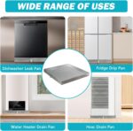 Washing Machine Pan,32''x32''x2.5'' Heavy Duty 304 Stainless Steel Washer Drain Pan,Washer Tray for Floor Protection,Compact Washer Pan Tray with Drain Hole & Hose Adapter - Image 8