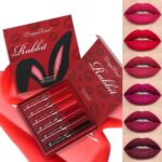 6 Pcs Matte Liquid Lipstick Set Red Lip Gloss with Long-Lasting and Waterproof Lipsticks for Women Lip Makeup Gift (Red Rabbit, 6 Pcs) - Image 2