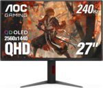 AOC Q27G4ZD 27" QD OLED Gaming Monitor, QHD 2560 x 1440, 240Hz 0.03ms, HDMI 2.0 x2, Display Port x2, G-Sync Compatible, Console Gaming Ready, 3-Year Zero-Bright-Dot - Image 2