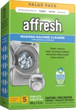 Affresh Washing Machine Cleaner, Helps Power Away Odor Causing Bacteria & Grime Deep Inside Pump, Valve & Hoses, 5 Time Release Tablets, 5 Month Supply - Image 2