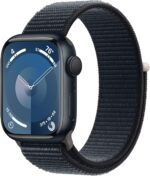 Apple Watch Series 9 [GPS 41mm] Smartwatch with Midnight Aluminum Case with Midnight Sport Loop. Fitness Tracker, Blood Oxygen & ECG Apps, Always-On Retina Display, Carbon Neutral - Image 2