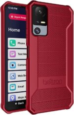 BELTRON Phone Case for Jitterbug Smart 4, Slim Industrial Strength Protective Grip Case with Reinforced Technology for TCL 40XL / Lively Jitterbug Smart4 (Red) - Image 2