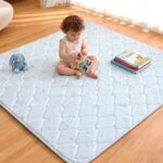 Baby Play Mat for Floor, 47'' x 47'' Crawling Mat Foldable Play Mat for Babies and Toddlers Infants Easy Care, Non-Slip Playmats, Machine Washable (Animal) - Image 2